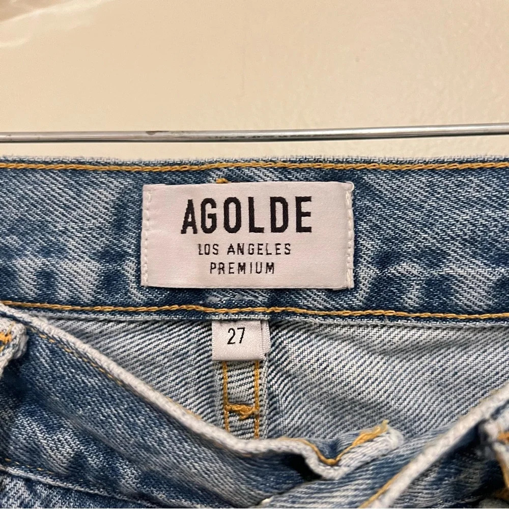 AGOLDE Baggy Waist High Waisted Straight Leg Classic Designer Denim Jeans 27 - Picture 5 of 7